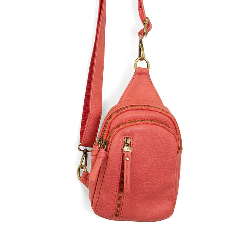 Joy Susan Coral Skyler Sling Bag PURSES JOY SUSAN Coral