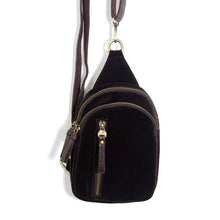 Load image into Gallery viewer, Joy Susan Espresso Velvet Skyler PURSES JOY SUSAN Espresso
