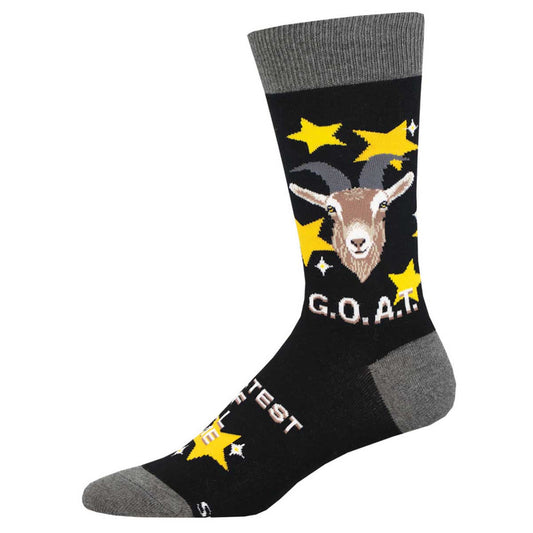 Socksmith Men's GOAT SOX SOCKSMITH Black