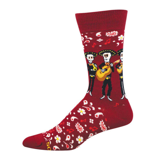Socksmith Men's Muertos Mariachi SOX SOCKSMITH Red