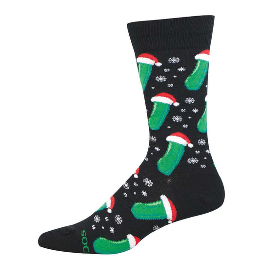 Socksmith Men's Christmas Pickle SOX SOCKSMITH Black