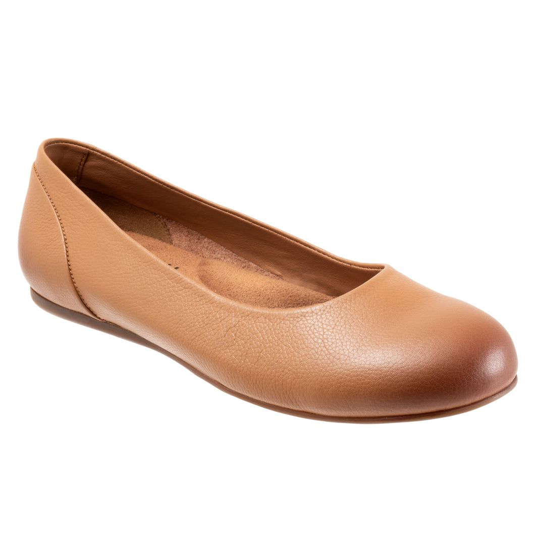 Softwalk Sonoma Ballet Flat Tan SHOES SOFTWALK 6R Tan