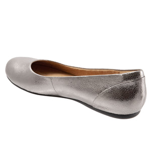 Softwalk Sonoma Ballet Flat Platinum SHOES SOFTWALK