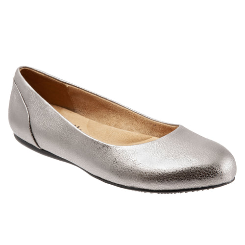 Softwalk Sonoma Ballet Flat Platinum SHOES SOFTWALK 6R Platinum