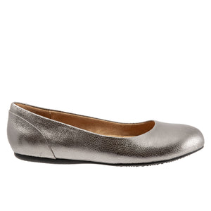 Softwalk Sonoma Ballet Flat Platinum SHOES SOFTWALK