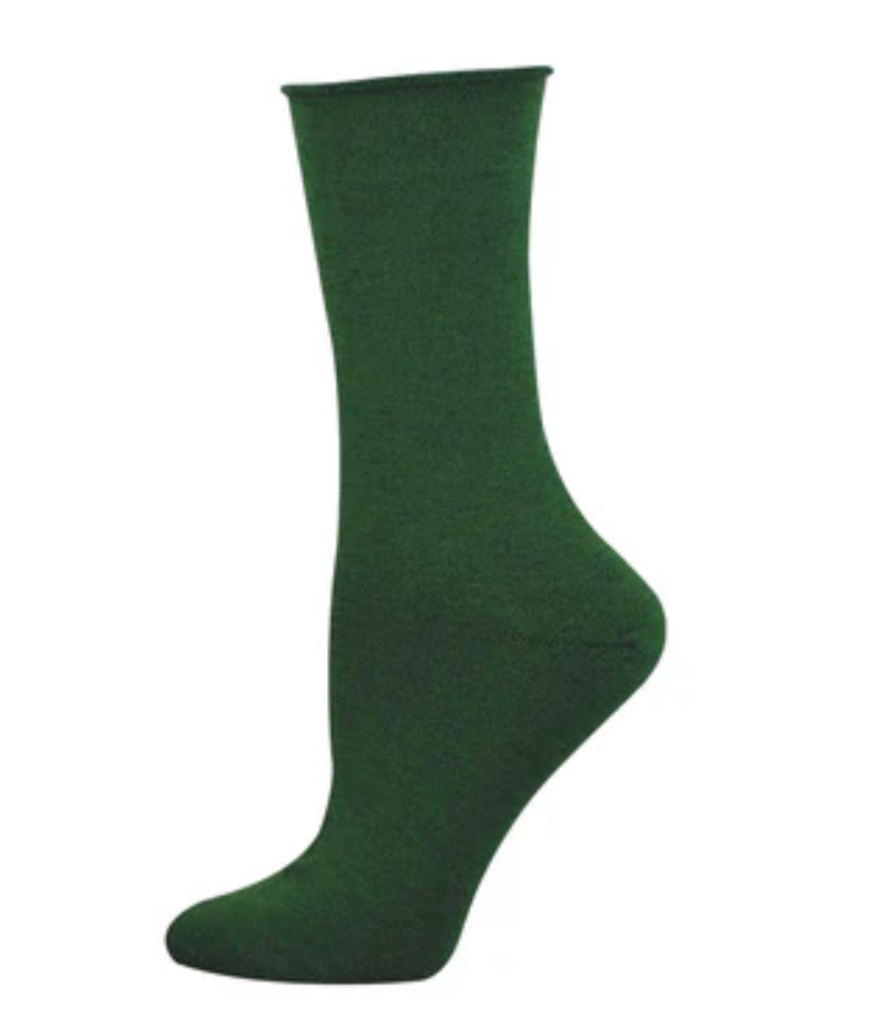Women's Solid Bamboo SOX SOCKSMITH ALL Green