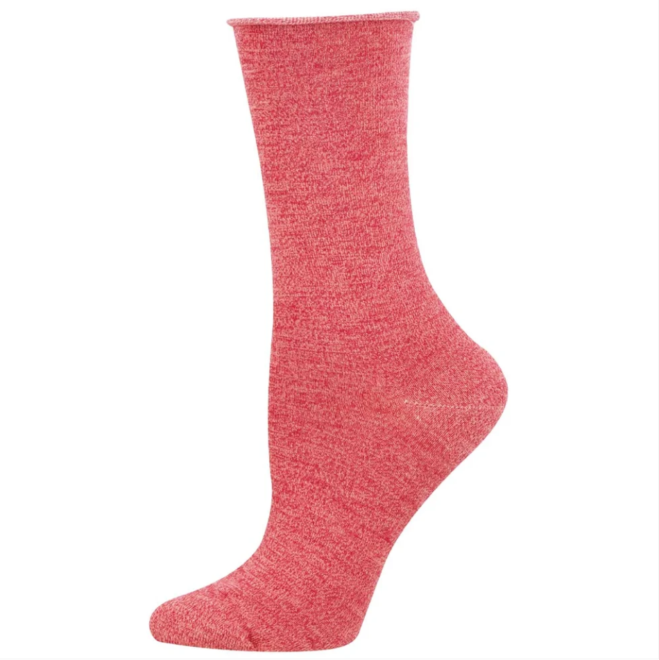 Women's Solid Bamboo SOX SOCKSMITH ALL Red Heather