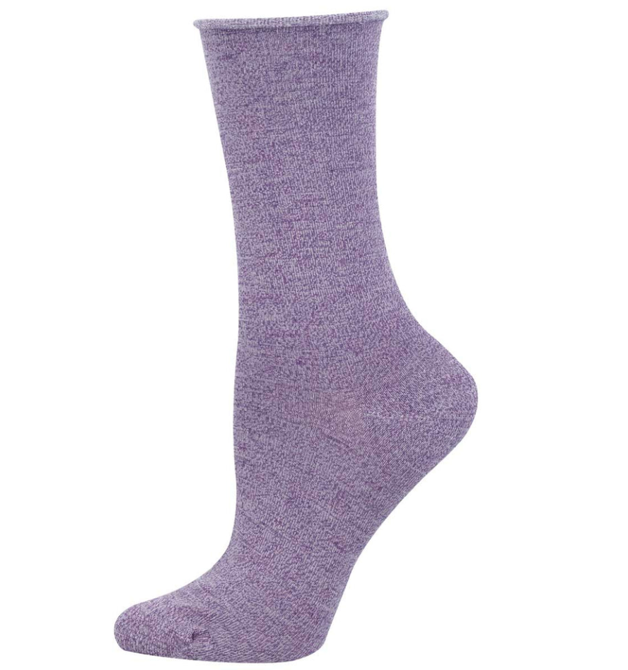 Women's Solid Bamboo SOX SOCKSMITH ALL Purple Heather