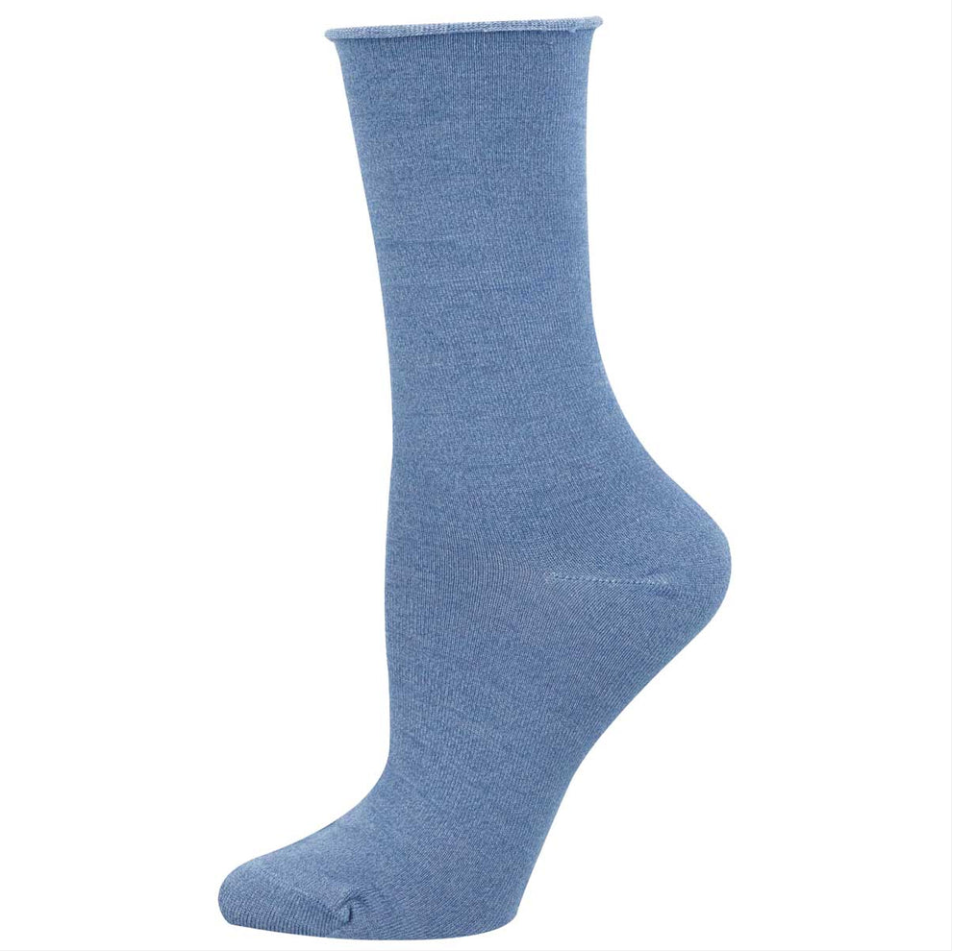 Women's Solid Bamboo SOX SOCKSMITH ALL Chambray