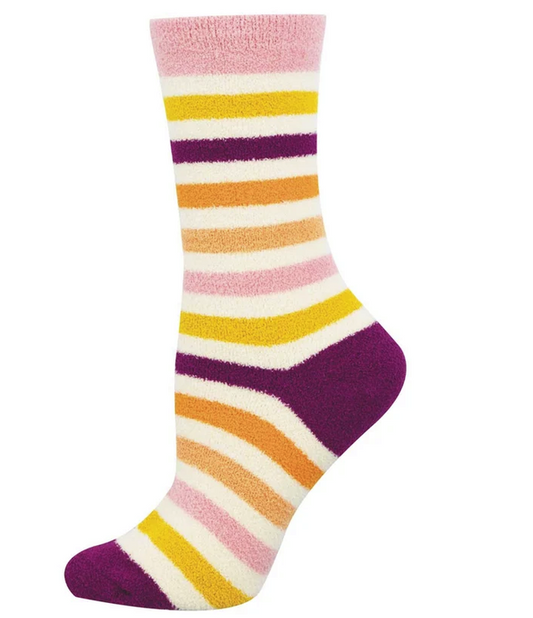 Snuggly Stripe SOX SOCKSMITH Purple