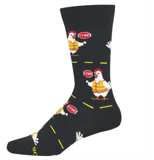 Men's Chicken Crossing SOX SOCKSMITH Black