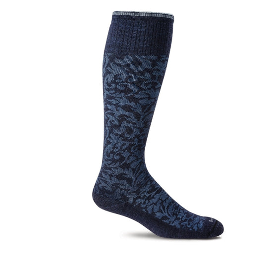 Sockwell Women's Damask Knee High Compression SOX SOCKWELL M/L (8-11) Denim