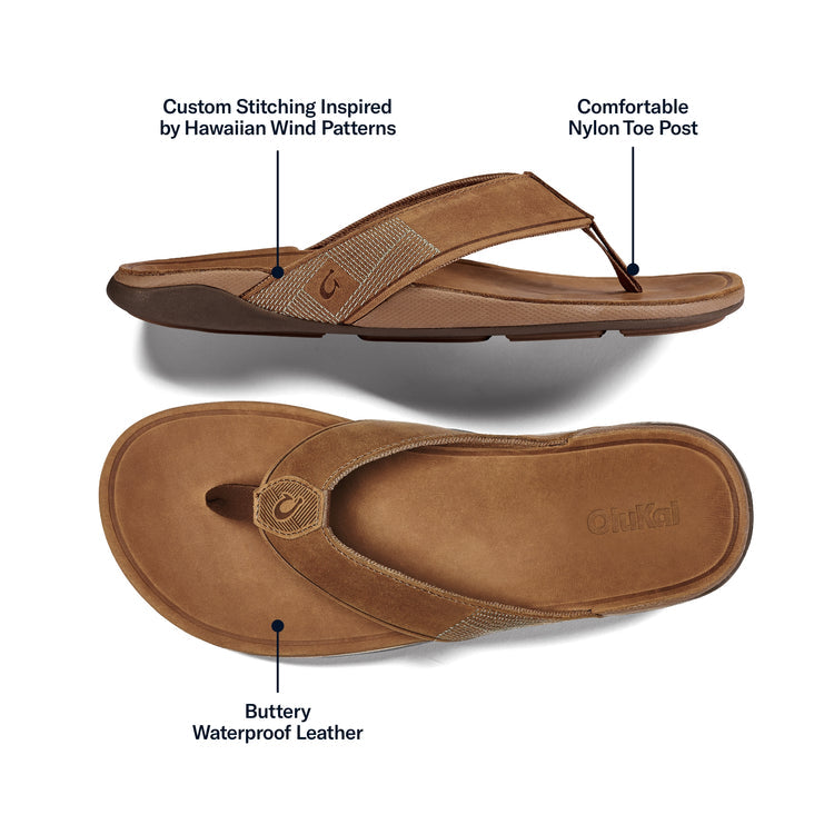 Men's Tuahine Waterproof Leather SHOES OLUKAI