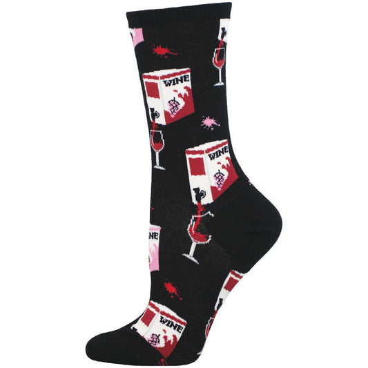 Socksmith Women's Fine Like Box Wine SOX SOCKSMITH Black