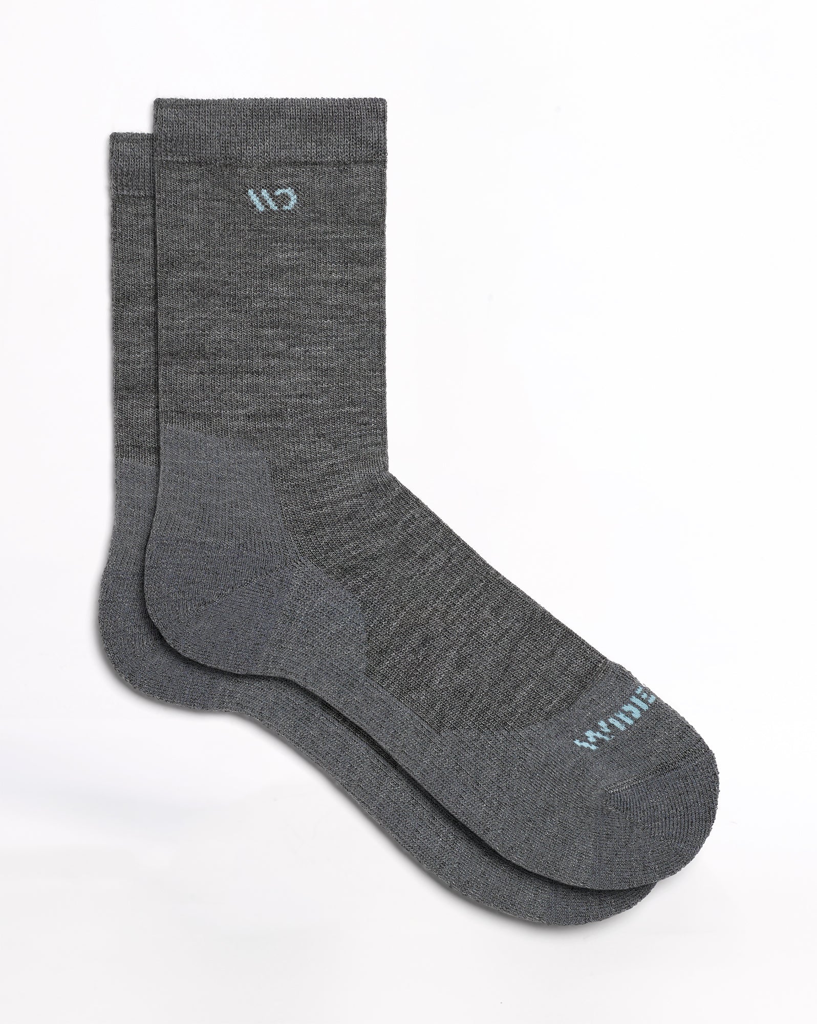 Women's Solid Crew SOX WIDE OPEN S (4.5-7) Gray