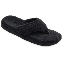 Load image into Gallery viewer, Acorn Spa Thong SLIPPERS ACORN S (5-6) Black 
