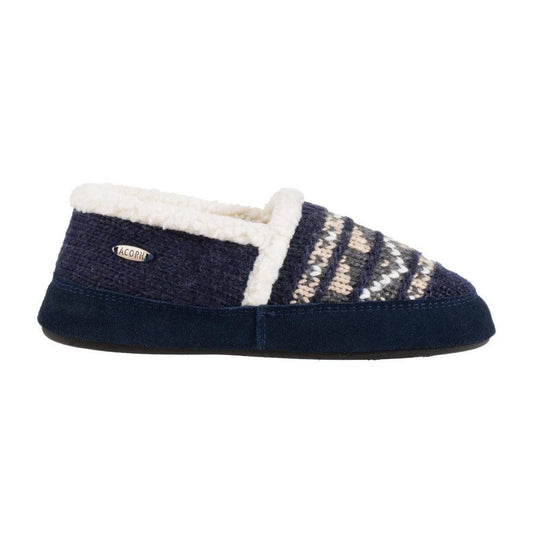 Acorn Women's Nordic Blue Moc SLIPPERS ACORN S (5-6) Blue 