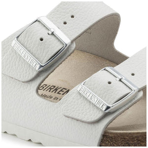 Arizona White Leather Soft Footbed SHOES BIRKENSTOCK   