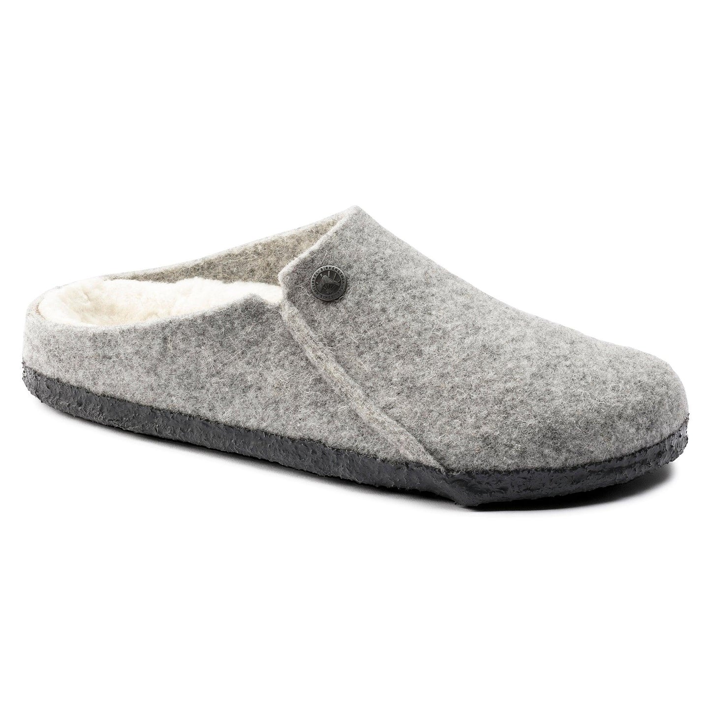 Birkenstock Zermatt Wool Felt Shearling Anthracite & Light Grey Slippers BIRKENSTOCK   