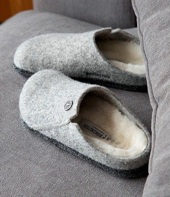 Birkenstock Zermatt Wool Felt Shearling Anthracite & Light Grey Slippers BIRKENSTOCK   