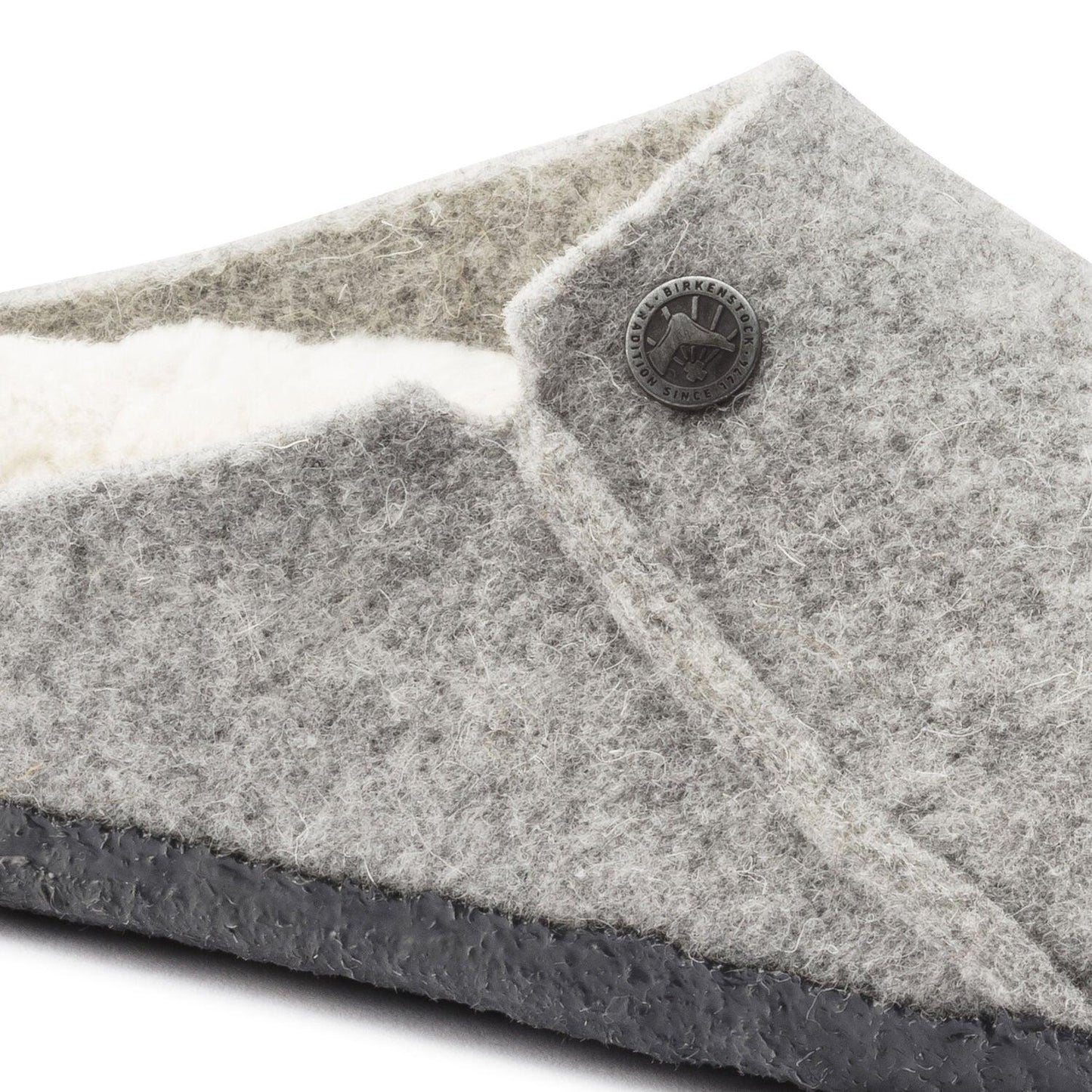 Birkenstock Zermatt Wool Felt Shearling Anthracite & Light Grey Slippers BIRKENSTOCK   