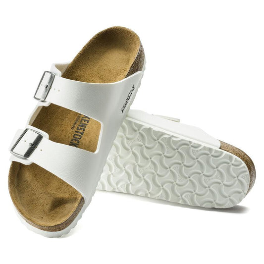 Birkenstock Arizona Birko-Flor Sandals BIRKENSTOCK 36 White Birko Flor Regular