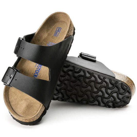 Birkenstock Arizona Birko-Flor Soft Footbed Sandals BIRKENSTOCK 36 Black Birko Flor Regular