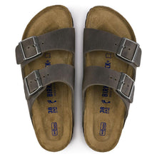 Load image into Gallery viewer, Birkenstock Arizona Iron Oiled Leather Soft Footbed Sandals BIRKENSTOCK   
