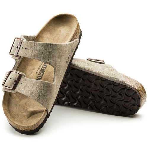 Birkenstock Arizona Suede Classic Footbed Sandals BIRKENSTOCK 33R Taupe 