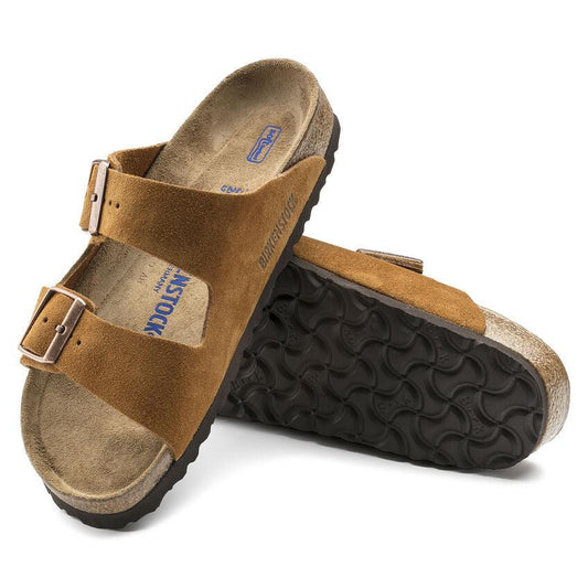 Birkenstock Arizona Suede Soft Footbed Sandals BIRKENSTOCK 36R Mink