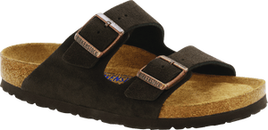 Birkenstock Arizona Suede Soft Footbed Sandals BIRKENSTOCK 35R Mocha 