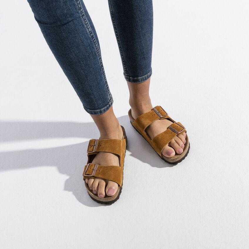Birkenstock Arizona Suede Soft Footbed Sandals BIRKENSTOCK   