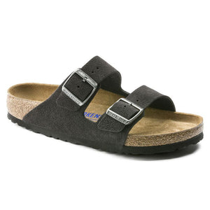 Birkenstock Arizona Suede Soft Footbed Sandals BIRKENSTOCK 36R Velvet Grey 