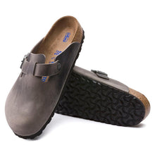 Load image into Gallery viewer, Birkenstock Boston Iron Oil Soft Footbed SHOES BIRKENSTOCK 37N Iron 
