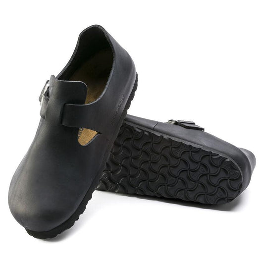 Birkenstock London Black Oiled Leather SHOES BIRKENSTOCK 36R Black