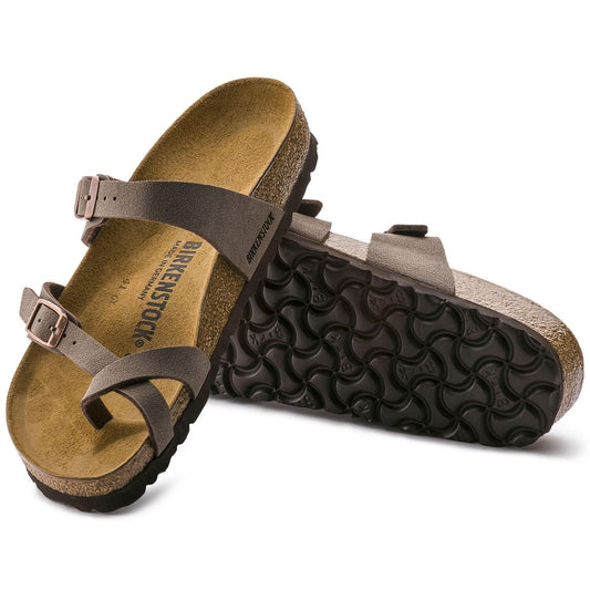 Birkenstock Mayari Birko-Flor & Birkibuc Sandals BIRKENSTOCK 35R Mocha Birkibuc