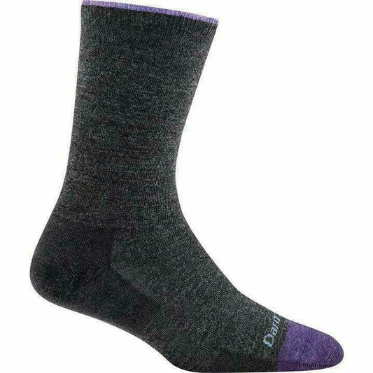 Darn Tough Womens 6012 Solid Basic Crew SOX DARN TOUGH M Charcoal 