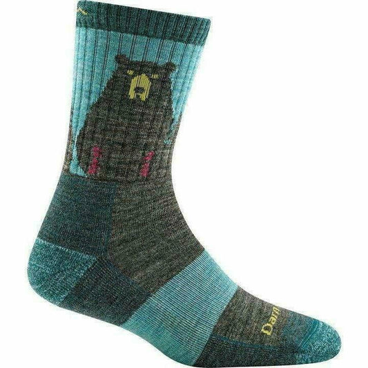 Darn Tough Women's Bear Town Micro Crew SOX DARN TOUGH M (7.5-9.5) Aqua