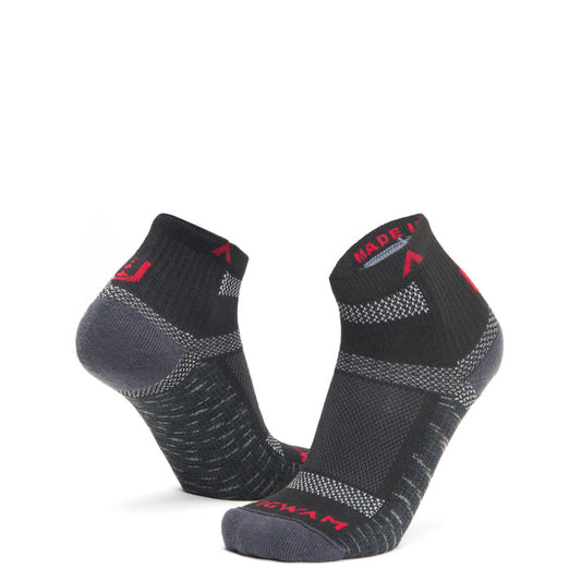 Wigwam Ultra Cool-Lite Quarter Running SOX WIGWAM M (M 5-9.5/W 6-10) Onyx