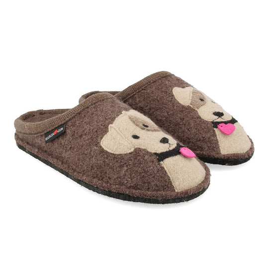 Haflinger Women's Rudi Indoor Slipper SLIPPERS HAFLINGER 37 Smokey Brown