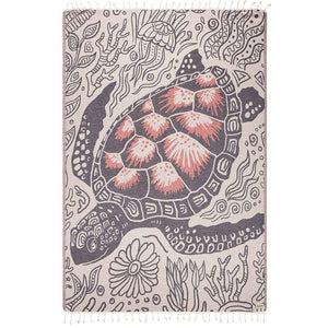 Sand Cloud Large Sand Proof 100% Certified Organic Towel MISC SAND CLOUD Large Taino Turtle 