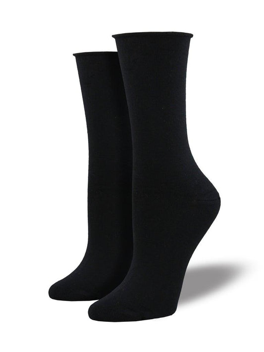 Socksmith Solid Bamboo Basic Crew SOX SOCKSMITH Black  