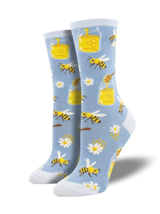 Socksmith Women's Bee My Honey Crew Socks SOCKSMITH Blue  