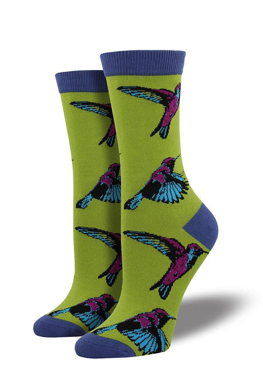 Socksmith Women's Hummingbirds Bamboo SOX SOCKSMITH Citron  