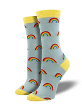 Load image into Gallery viewer, Socksmith Women&#39;s On the Bright Side Bamboo SOX SOCKSMITH Blue  
