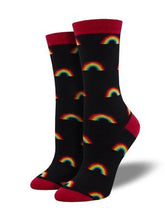 Load image into Gallery viewer, Socksmith Women&#39;s On the Bright Side Bamboo SOX SOCKSMITH Black  
