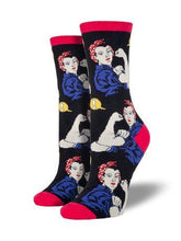 Load image into Gallery viewer, Socksmith Women&#39;s Rosie Socks Socks Socksmith Black  
