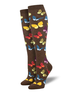 Socksmith Womens Wind Beneath Our Wings Knee High SOX SOCKSMITH Brown Womens 