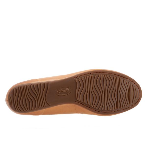 Softwalk Women's Sonoma Flats, Tan, 7.5, Leather