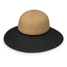 Load image into Gallery viewer, Wallaroo Riviera Sun Hat HATS WALLAROO Camel / Black  
